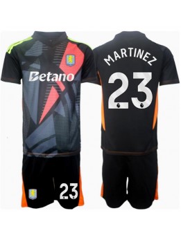 Aston Villa Emiliano Martinez #23 Målvakt Replika Borta Kläder Barn 2024-25 Kortärmad (+ byxor)